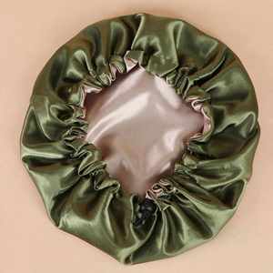 Two Bonnet Double Layer Satin Silk for Women Curly Long Shower Hair Bonnets Sleeping Cap - Product Image 2