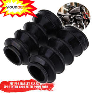 Housse en caoutchouc anti-poussière pour <span class=keywords><strong>moto</strong></span> YD-FDC, housse anti-poussière absorbant les chocs de <span class=keywords><strong>moto</strong></span> housse de fourche cache-poussière pour XL883 1200N - Product Image 4