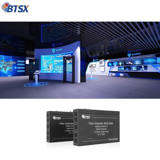 High-Speed Bitvisus 4K HDMI1.4 KVM Extender Fiber Zero Latency 20KM HDCP1.4 Professional Audio/Video/Lighting Transmission