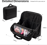 Trousse de Maquillage de Voyage Verticale Grande Capacité, Organisateur Cosmétique Étanche, Trousse de Toilette Personnalisable avec Logo, Fabrication OEM ODM