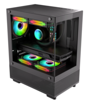 AntarcChill Factory Popular Computer Case Gaming Motherboard Support Water Cooling Wholesale Pc Customized Case with LED Fan