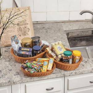 Addreen Handmade Rattan Wicker Basket Small/Large Sustainable Multifunction Home Storage Carton - Product Image 6