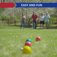 Jeu de boules de pétanque 90mm avec 8 boules de pétanque en résine de polyrésine pour enfants adolescents débutants