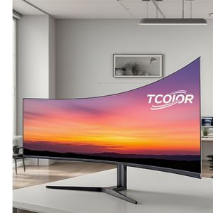 WQHD изогнутый монитор 34 дюймов 3440*1440P ЖК-дисплей 165 Гц широкоформатный СВЕТОДИОДНЫЙ монитор портативный игровой USB монитор экран для ноутбука - Product Image 1