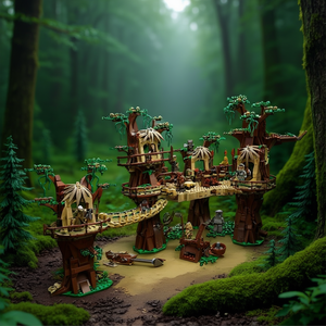 Set de Bloques de Construcción Leg Ewok Village de 1990 Piezas, Juguete de Construcción para Mayores de 16 Años, Kit de Modelo - Product Image 3