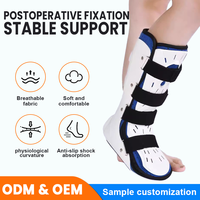 Attelle orthopédique réglable pour cheville et pied, pour la récupération des fractures de tibia et de fibula, attelle rigide pour cheville, alternative au plâtre