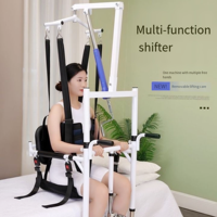 Machine de transfert pour personnes âgées alitées, multifonctionnelle, pour patients paralysés, chaise de toilette et de douche réglable, mobile, pour soins infirmiers
