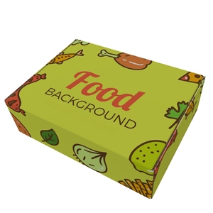 Laminación brillante Barnizado Alimentos Caja de papel Embalaje <span class=keywords><strong>Hamburguesas</strong></span> Comida rápida Sushi Hecho Papel Kraft Lámina de cartón Especificaciones - Product Image 3