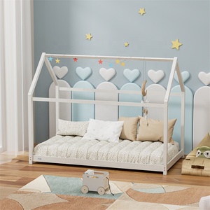 <strong>House</strong> Shape Twin Size Montessori <strong>House</strong> <strong>Bed</strong> Wooden Floor <strong>Bed</strong> Simply Kids <strong>Bed</strong> Design for Children Room - Product Image 3