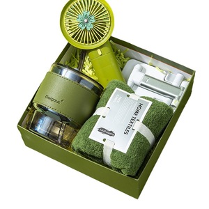Vaso de Agua de Vidrio de Arte Moderno, Toalla, Logotipo Personalizable, Marca OEM, Set de Regalo CN para Empleados y Clientes, Regalo de Inauguración - Product Image 4