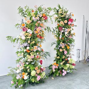 Arche de fleurs colorée personnalisée pour mariage, fabriquée sur mesure pour la décoration de toile de fond de mariage - Vente en gros directe usine - Product Image 3