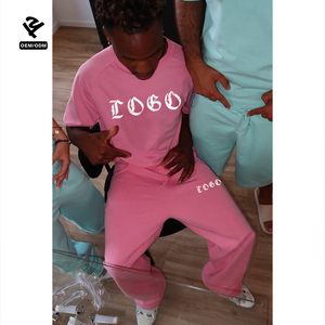 Completo da uomo unisex casual 2 pezzi: T-shirt oversize a maniche corte e pantaloncini – Completo estivo per il tempo libero e il tempo libero – Tuta sportiva da uomo - Product Image 4