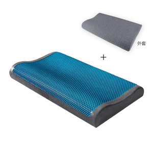 Gel de rejilla de cuello de silicona lavable de nido de abeja almohada de viaje fría almohada cervical de espuma viscoelástica con Gel frío - Product Image 1