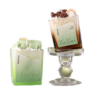 Funday Tea Scented Candle 150g Square Dessert Fragrance Home Decor - Product Image 2