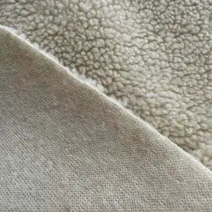 HIC Customized 100% Polyester Sherpa Wool Fabric 315g For Winter Premium Clothing Fabric