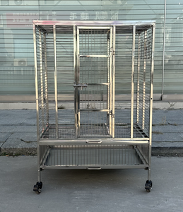 2024 fabrika paketlenmiş lüks kuş papağan Kennels profesyonel özel paslanmaz çelik sıcak satış çeşitli boyutları ağır taşıyıcı köpekler - Product Image 2