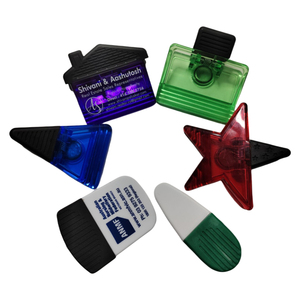 Promotionele Weggeefactie Magnetische Alligator Clips Paperclip Met Magneetbasis Plastic Kantoorkoelkastmagneet Magnetische Memoclip