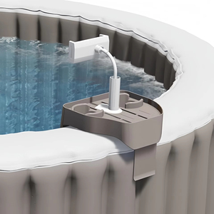 Soporte de Teléfono Portátil de Plástico 3 en 1 para el Borde de la Piscina con Portavasos - Product Image 1