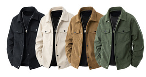 Chaqueta <span class=keywords><strong>de</strong></span> Moda Casual con Solapa <span class=keywords><strong>de</strong></span> Pana, Estilo Nuevo <span class=keywords><strong>de</strong></span> Primavera y Otoño, Diseño <span class=keywords><strong>de</strong></span> Logotipo Personalizado OEM - Product Image 6