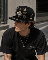 Casquette de baseball 5 panneaux brodée 3D tendance en coton délavé style vintage réglable avec fermeture snapback pour hommes et femmes, idéale pour le streetwear et le golf