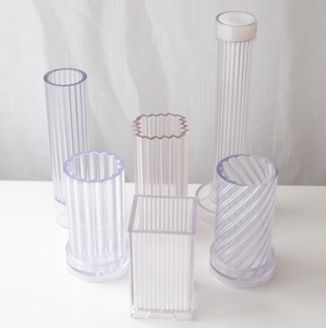 Creative Aromatherapy Candle <strong>Plastic</strong> <strong>Mold</strong> <strong>Plastic</strong> Acrylic Candle <strong>Mold</strong> With Vertical Thread - Product Image 5