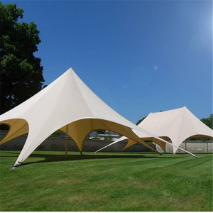 Tenda Pantai Bentuk Bintang Aluminium Diameter 10m/33ft, Tenda Bintang Putih Pop Up - Product Image 3