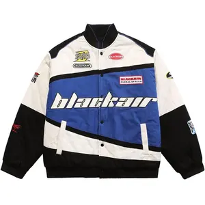 Men Jacket Vintage Graphic Baseball Jacket Unisex Coats Streetwear Varsity Jacket