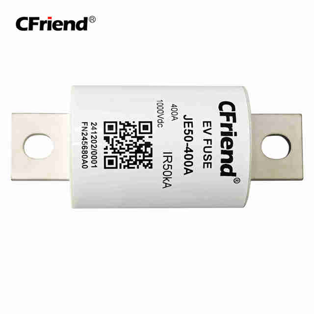 CFriend High Ceramic EV Fuse 50kA Breaking Capacity 400A 1000Vdc High Speed Fuse Link IEC Certified Automotive JE50-400A
