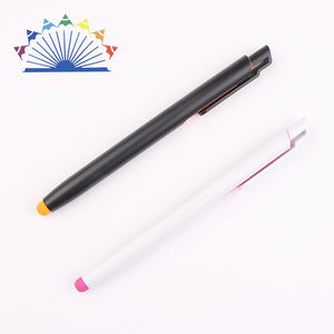 促销定制标志圆珠笔塑料印刷黑白手写笔1.0毫米金属笔书写 - Product Image 3