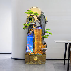 L'aquarium de fontaine Feng Shui et la conception durable en résine de lumière LED sont idéaux pour les centres de santé de l'espace intérieur - Product Image 1