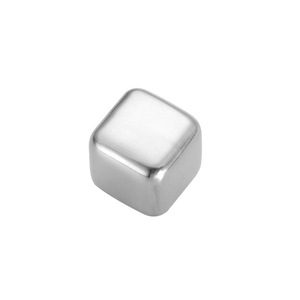 304 Stainless Steel Ice Cubes Square Whiskey Stones For Party Cooling Set 6 Pieces - Product Image 1