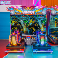 Machine de jeu d'arcade à monnayeur pour enfants et adultes, simulateur de conduite de moto de course