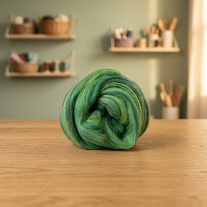 Couleur verte 100% fil de laine mérinos pour tricoter et tisser le dessus de laine tricotant à la main la laine douce faite naturelle - Product Image 3