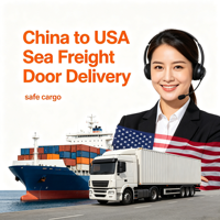 Transport maritime professionnel tout-en-un DDP Chine-USA avec expédition LCL+Express, support 24/7 et assurance pour livraison porte-à-porte