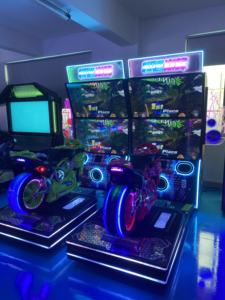 Nouveau simulateur de course <span class=keywords><strong>VR</strong></span> 55 pouces 2026, machine d'arcade à double écran dynamique, équipement de salle de jeux à monnayeur - Product Image 6