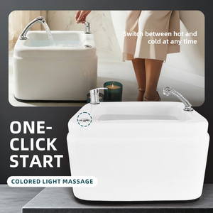 Bañera de Hidromasaje para Pies de Alta Calidad para Salón de Belleza, Terapia Acuática, Cuidado Relajante de los Pies con Masaje de Burbujas y Luces de Colores - Product Image 5