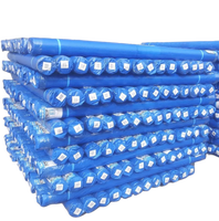 Couverture de bâches en tissu bleu imperméable tissé HDPE 10X12M sac de matelas en feuille de bâche PE