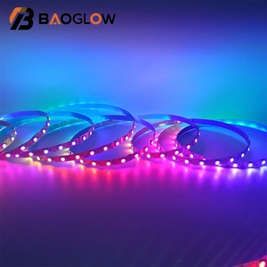 ไฟ LED แบบยืดหยุ่น 5V WS2812B สีสัน RGB 5050 60LED/เมตร พร้อมรีโมทคอนโทรลอัจฉริยะ สำหรับตกแต่งถนนในเทศกาลคริสต์มาสและปีใหม่ - Product Image 2