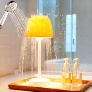 <span class=keywords><strong>Lampe</strong></span> de douche étanche avec projecteur d'ondes océaniques 16 couleurs, <span class=keywords><strong>lampe</strong></span> de table rechargeable, veilleuse étanche IP65, lumière de salle de bain - Product Image 1