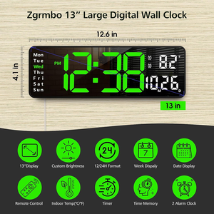 LED Desk <strong>Clock</strong> Automatic Dimming Digital <strong>Wall</strong> <strong>Clock</strong> Modern Electronic Home Time Tracker for Living Room <strong>Bathroom</strong> Outdoor - Product Image 6