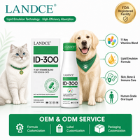 Landce Multivitamines Liquides pour Animaux de Compagnie – 11 Vitamines, Extraits de Fruits, Soutien Immunitaire, Absorption Rapide, Croissance, Complément Peau et Os