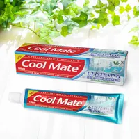 Amostras gratuitas personalizar logotipo, pasta de dente natural de ervas para clareamento dos dentes