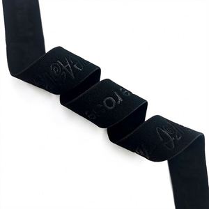 Wholesale Custom Nylon Elastic Band 2 Inch Embossed Elastic Belt Polyester Elastic <b>Webbing</b> for Wig Hats - Product Image 4