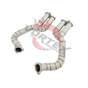 ระบบท่อไอเสียสแตนเลสสตีล Vortex 304 ประสิทธิภาพสูงสำหรับ Audi RS6 RS7 C7 4.0T ปี 2016-2019 ท่อไอเสียแต่งสำหรับรถแข่ง - Product Image 1