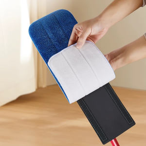 Serpillère plate multifonctionnelle Esun en acier inoxydable, écologique et durable, pour sols humides et secs, pour la <span class=keywords><strong>maison</strong></span>, avec 2 têtes de serpillère incluses - Product Image 2