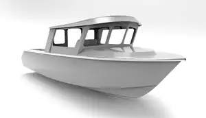 Kustom Hull Kapal Mewah Dermaga Motoryacths Semua Dilas Kabin Cruiser Kapal Nelayan Perahu untuk Dijual Tertutup Kabin Aluminium