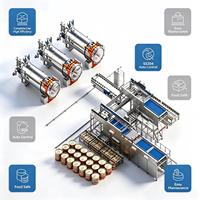 Chaîne de production et de transformation entièrement automatique de thon en conserve sous vide Sumpot avec certificat CE
