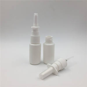 Flacons pulvérisateurs nasaux en plastique PE blanc solide de 20 ml (0,67 oz) pour usage médical, bronzage, nez, <span class=keywords><strong>cheveux</strong></span>, oreilles, bouche - Product Image 6