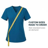 Ensemble d'uniformes médicaux pour femmes sur mesure S-5XL, extensible, en polyester, coton et élasthanne, pour infirmières, hôpitaux, cliniques et soins de santé