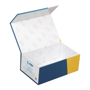 Lujo personalizado de papel rígido embalaje de cartón magnético caja plegable